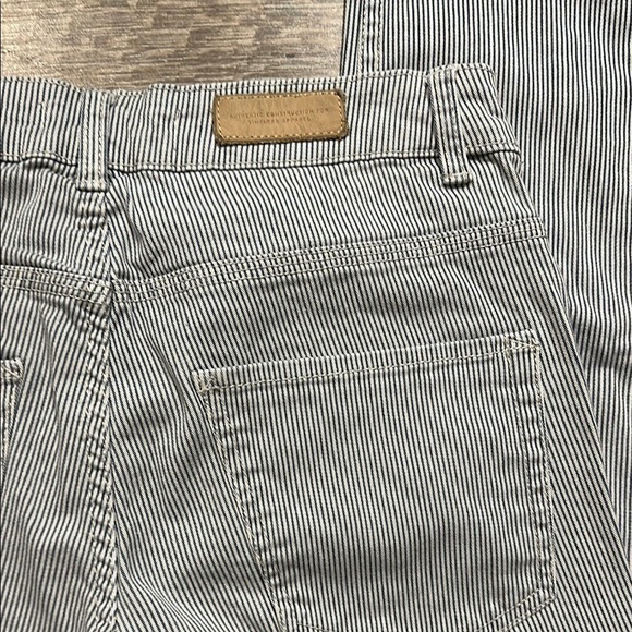 L.O.G.G. H&M Blue/White Striped cropped straight leg Jeans Size 10 - Picture 9 of 11